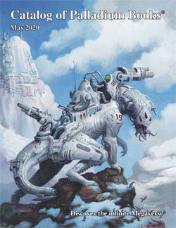 The cover image of the Palladium Books Catalog